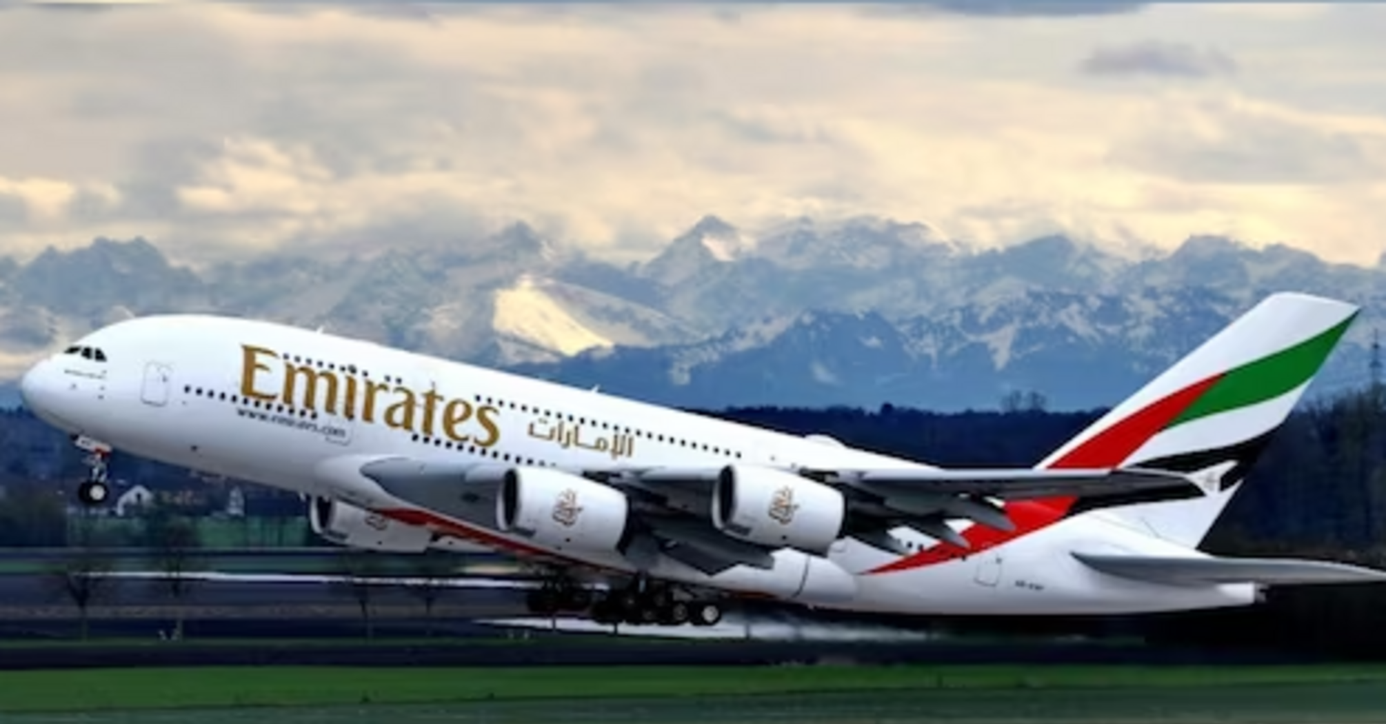 The Emirates plane