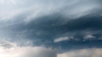 Turbulent cloudy sky