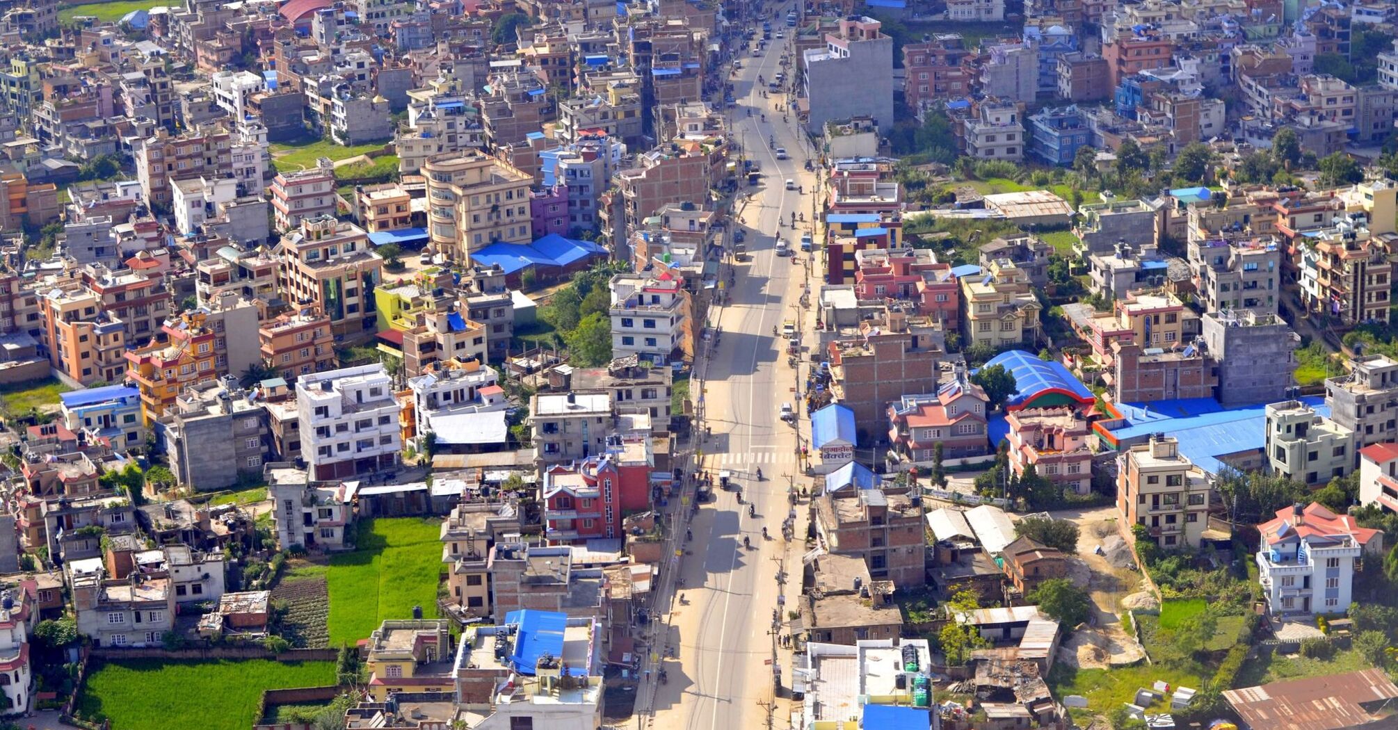 Panoramic view of Kathmandu city