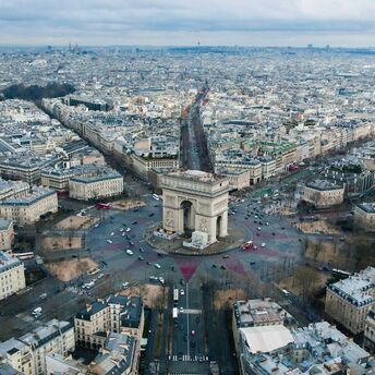 View at arc triumf Paris