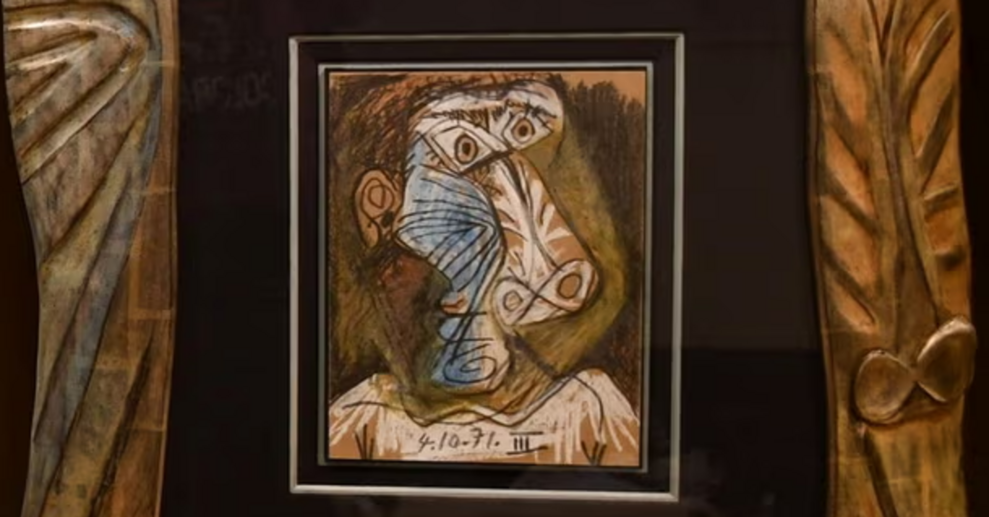 One of the found paintings, Tête by Pablo Picasso