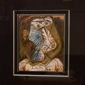 One of the found paintings, Tête by Pablo Picasso