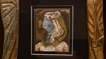 One of the paintings that was found, Tête by Pablo Picasso
