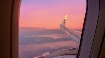 The passenger asked for help, looking out the airplane window: what did he see