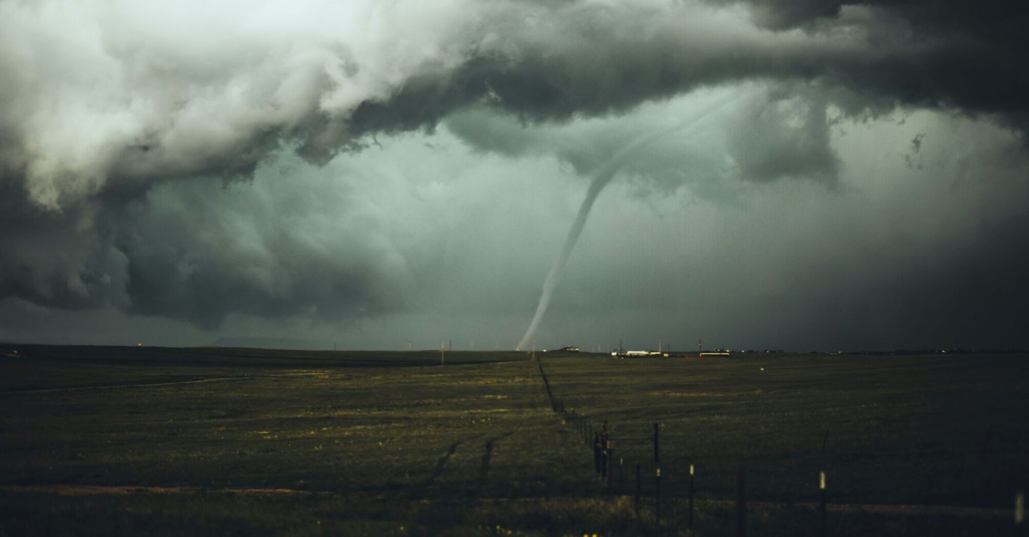 Long exposure photography of hurricane