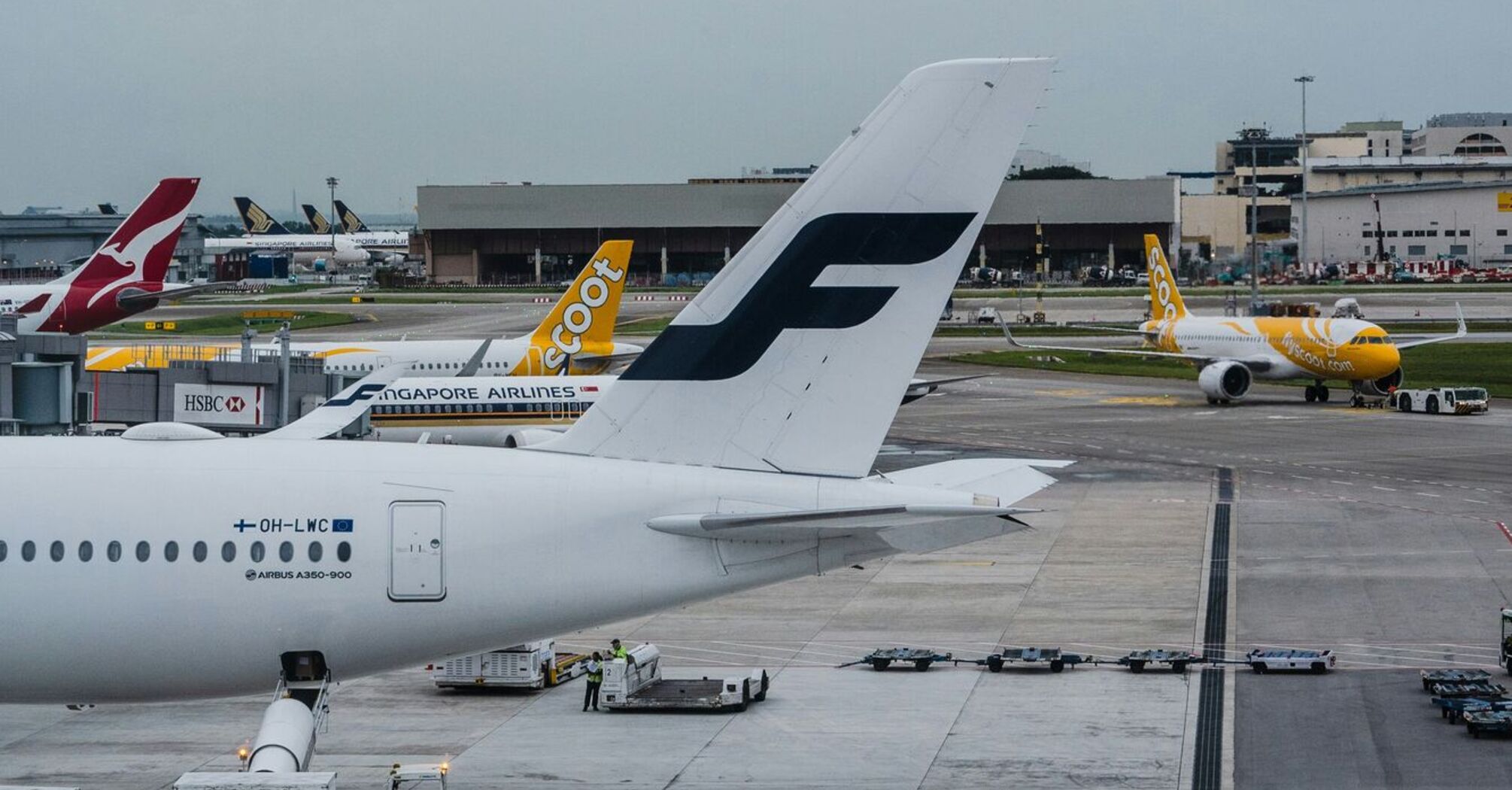 Finnair airplane tail