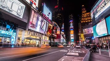 Times Square --- the heart of Manhattan