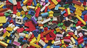 Colorful lego cubes
