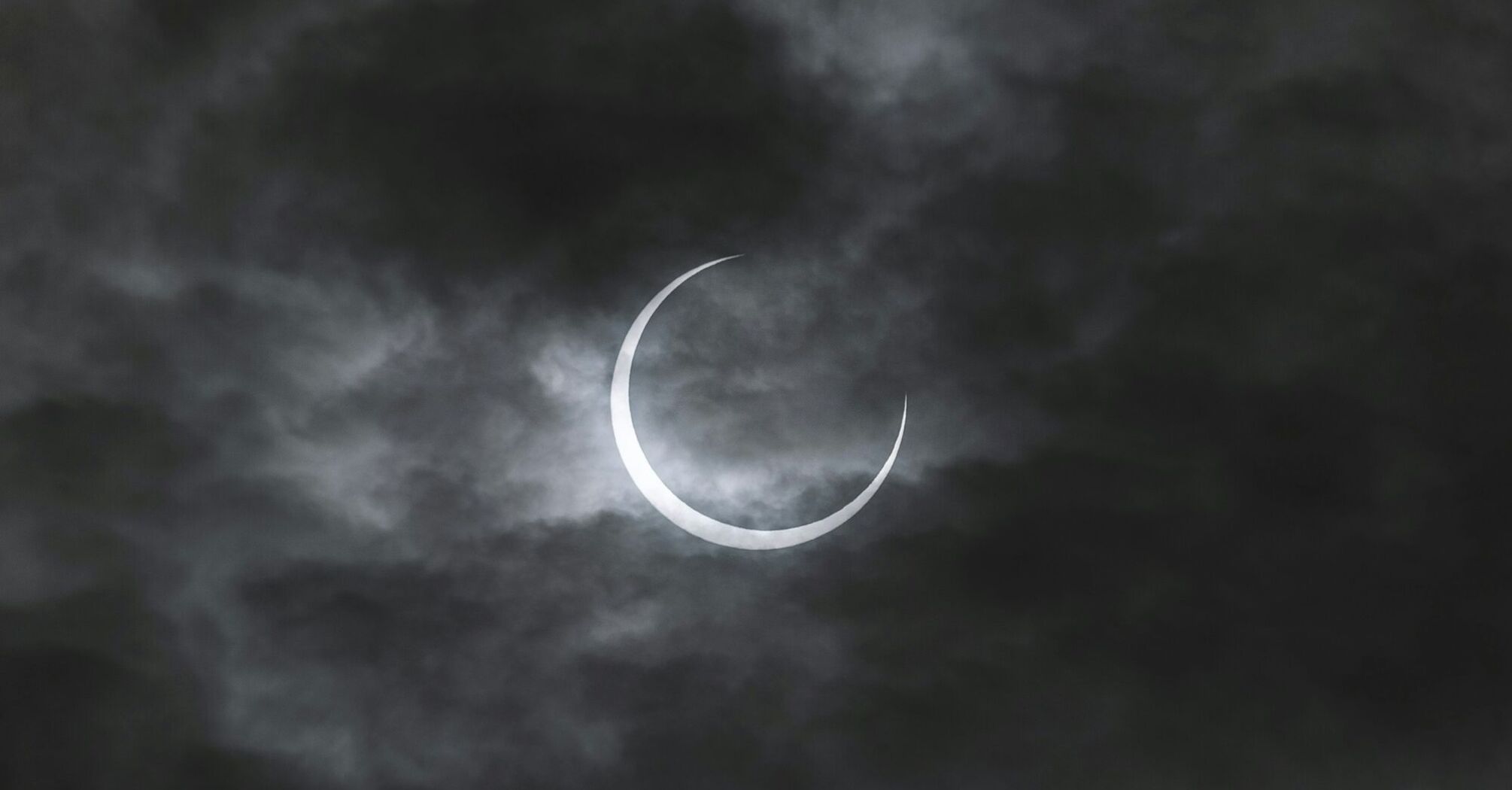 Our star being eclipsed by our moon during an annular eclipse