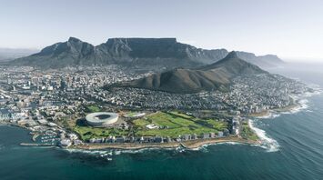 Helicopter view at Cape Town, South Africa