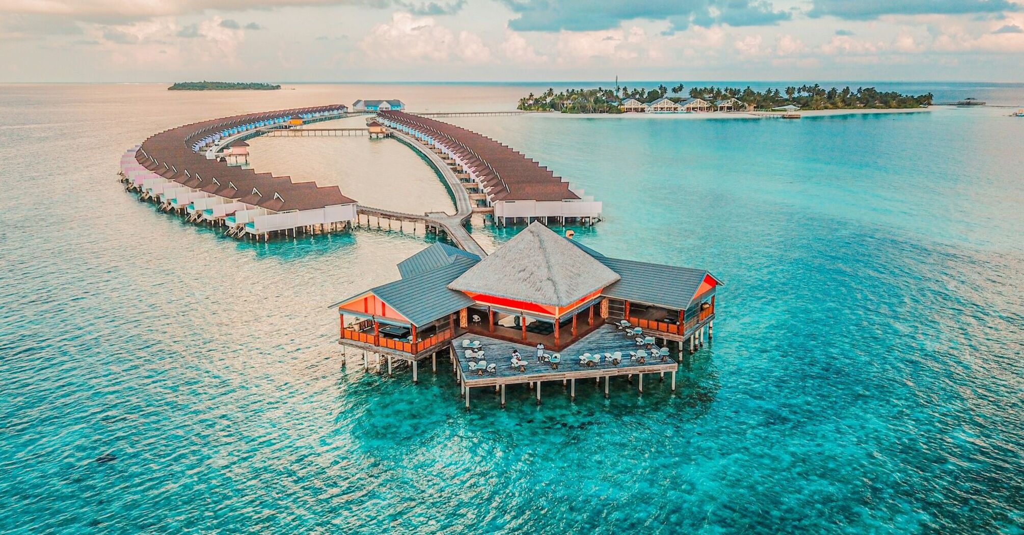 Water villas at Maldives