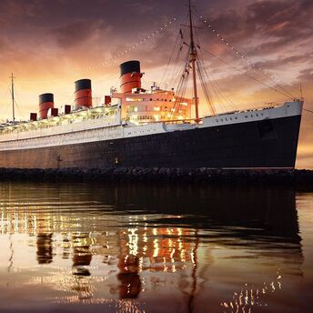 Mystical haunted hotel in America. A stopover on the Queen Mary, California