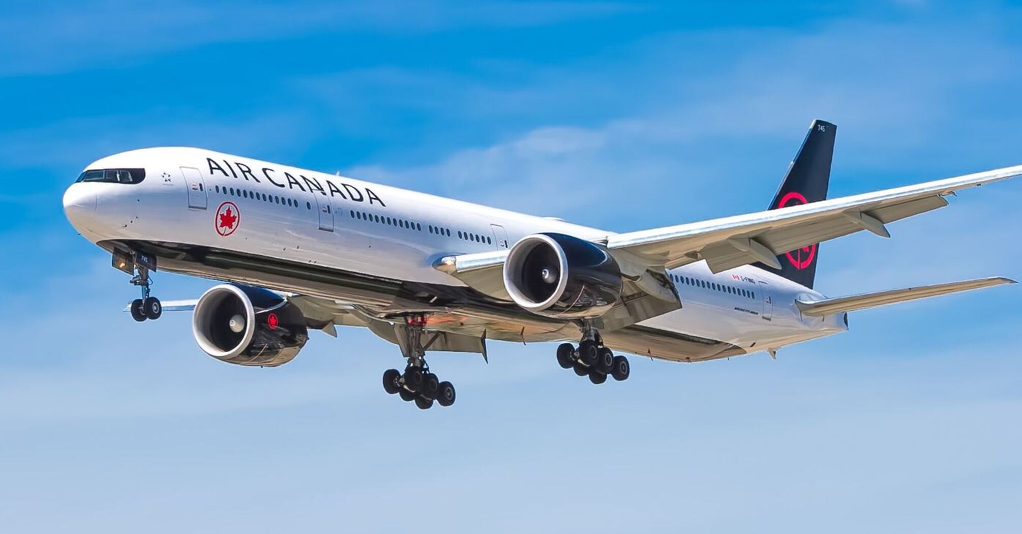 The Air Canada plane was forced to return to Heathrow due to smoke and deflated tires