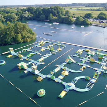 The largest floating water park in the UK: when does it open and what does it offer