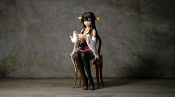 Girl with a teapot from the animated game Kantai Collection