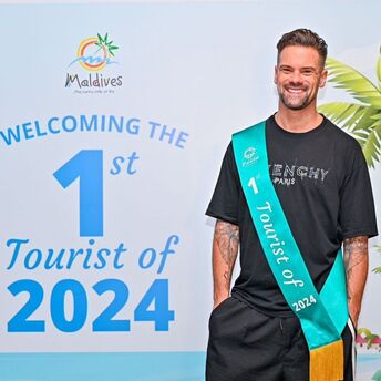 The Maldives solemnly welcomed the first tourist of 2024