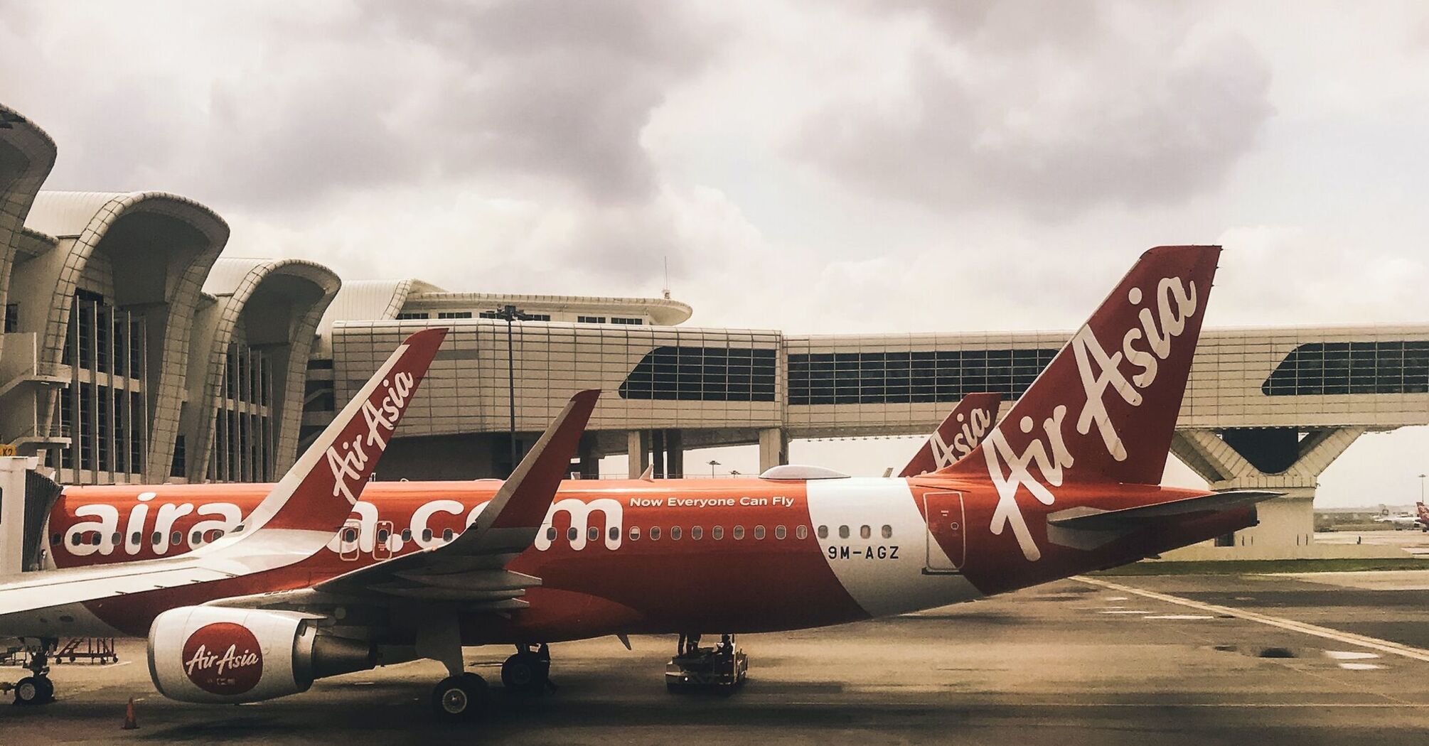 AirAsia planes at the airport