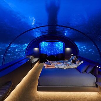 Best hotels with underwater rooms: Top 7 places to stay under the ocean's surface with sea creatures outside your window