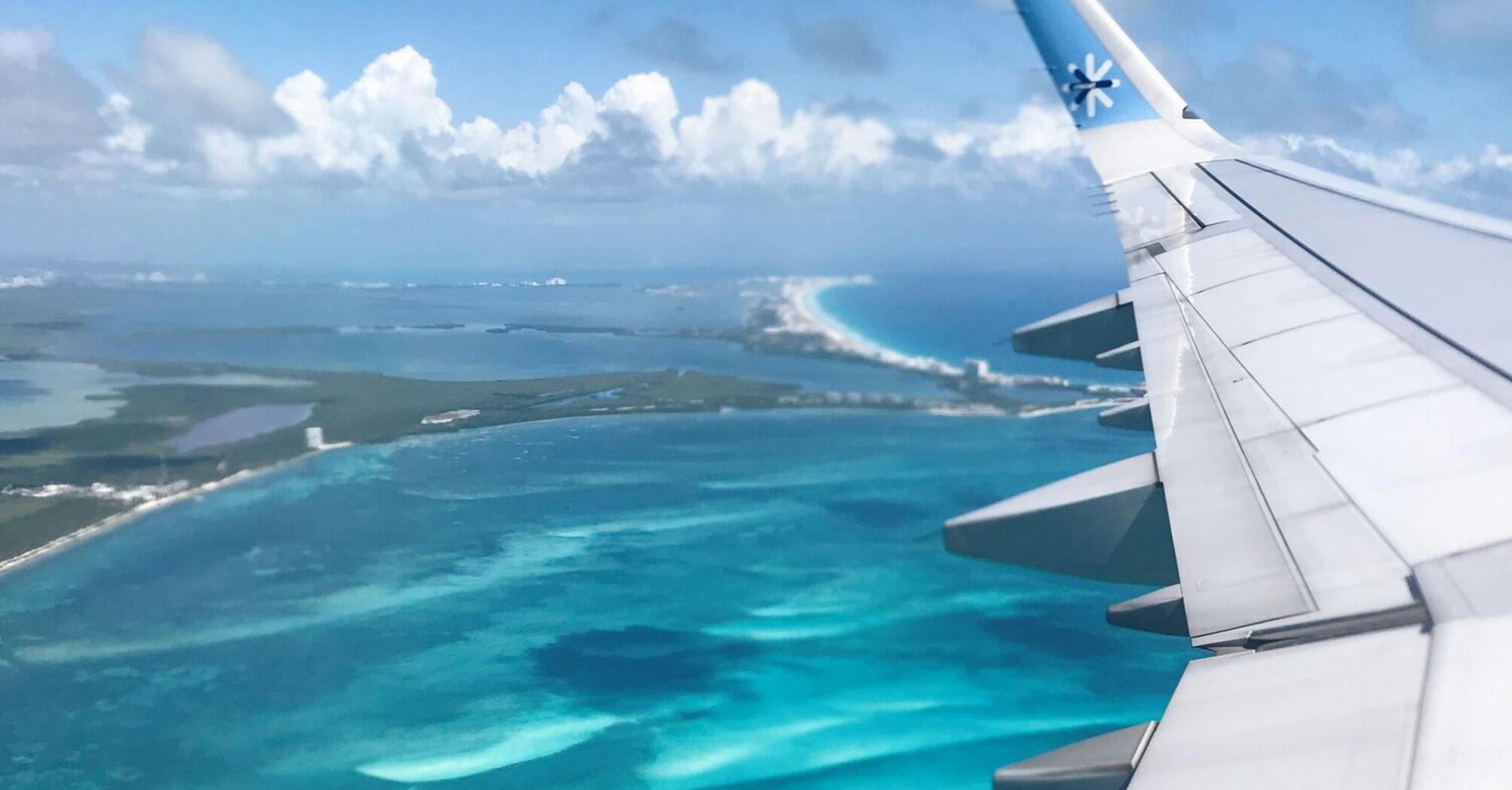 View over the Caribbean Sea, Cancún, Mexico