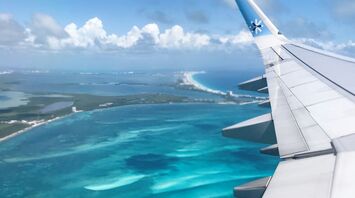 View over the Caribbean Sea, Cancún, Mexico