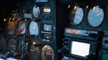 black instrument cluster panel