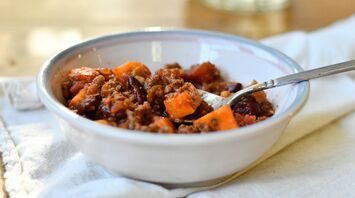 a bowl of peanut stew