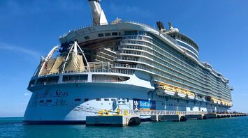 Royal Caribbean's Allure of the Seas docked at port