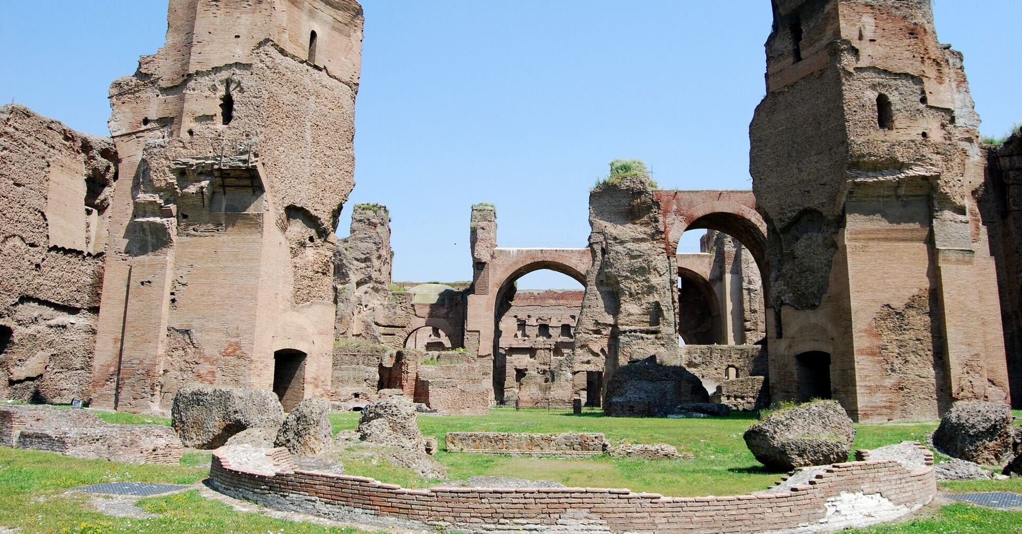 Ruins of the ancient Baths of Caracalla in Rome