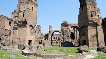 Ruins of the ancient Baths of Caracalla in Rome