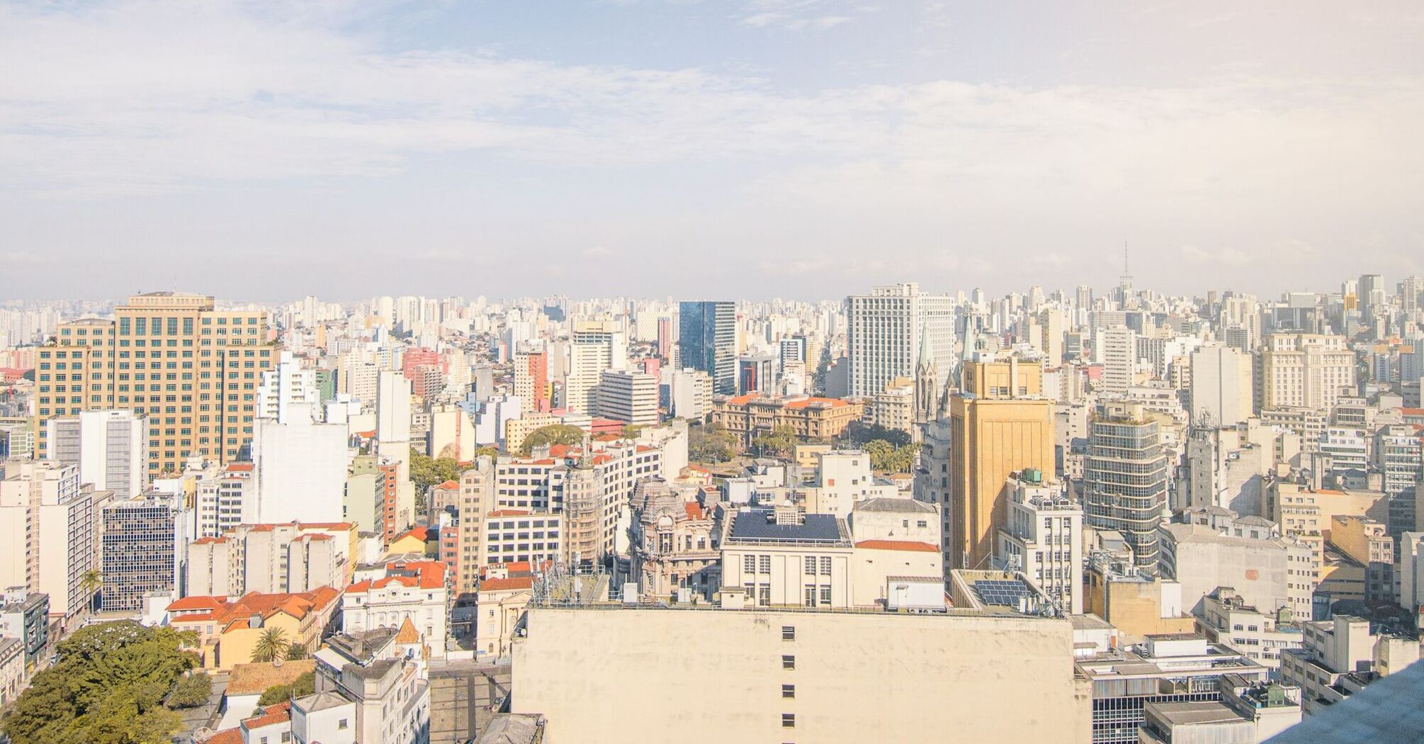 Skyline of Sao Paulo, Brazil on a clear day