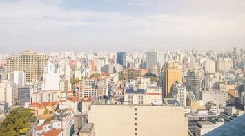 Skyline of Sao Paulo, Brazil on a clear day