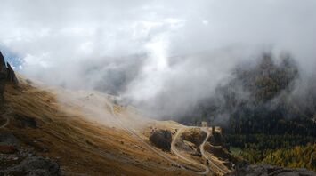 Falzarego Pass, Cortina d'Ampezzo, Province of Belluno, Italy