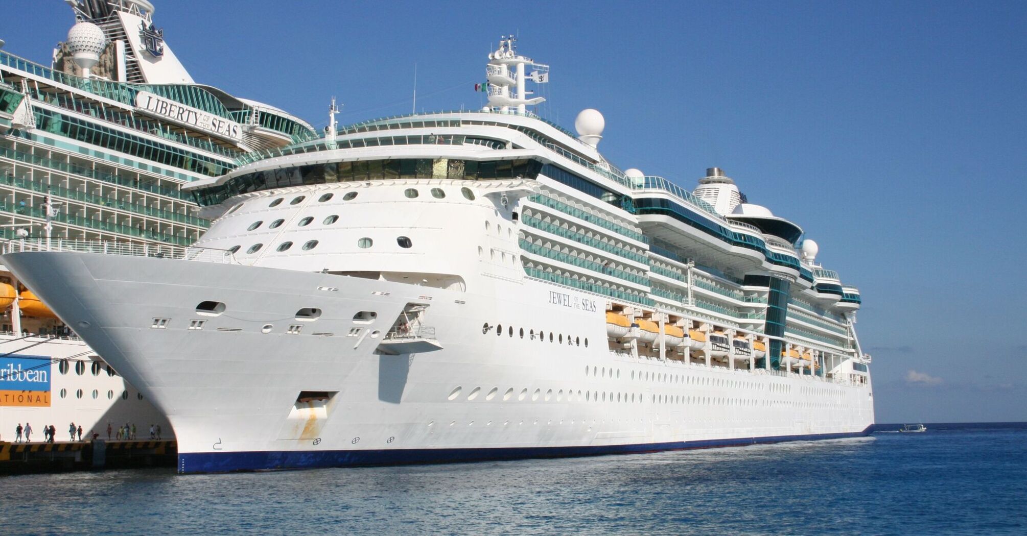 Royal Caribbean cruise ship docked at port