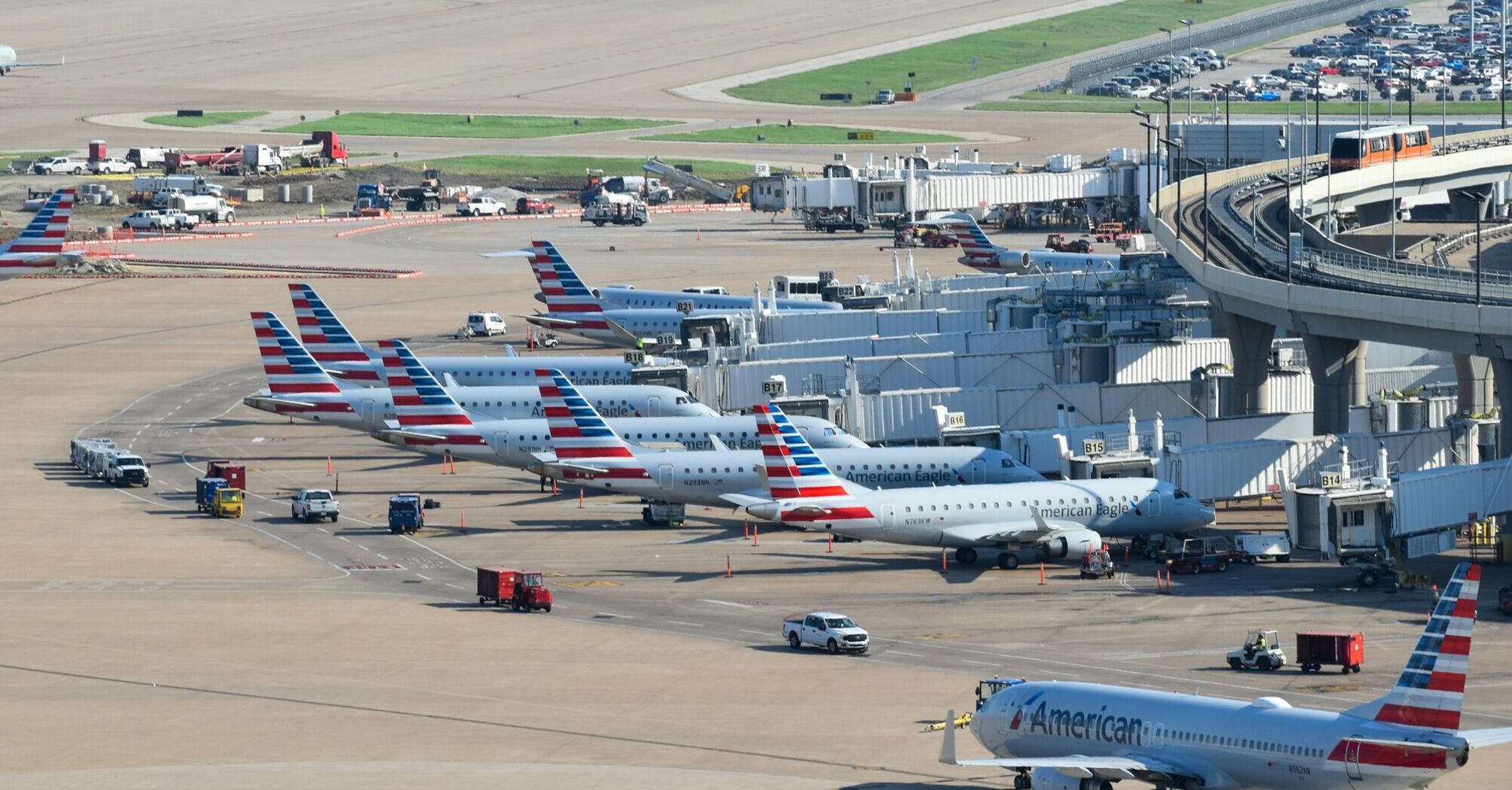 American Airlines jets Dallas Forth Worth International Airport