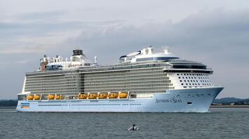 Anthem of the Seas cruise ship sailing on open water