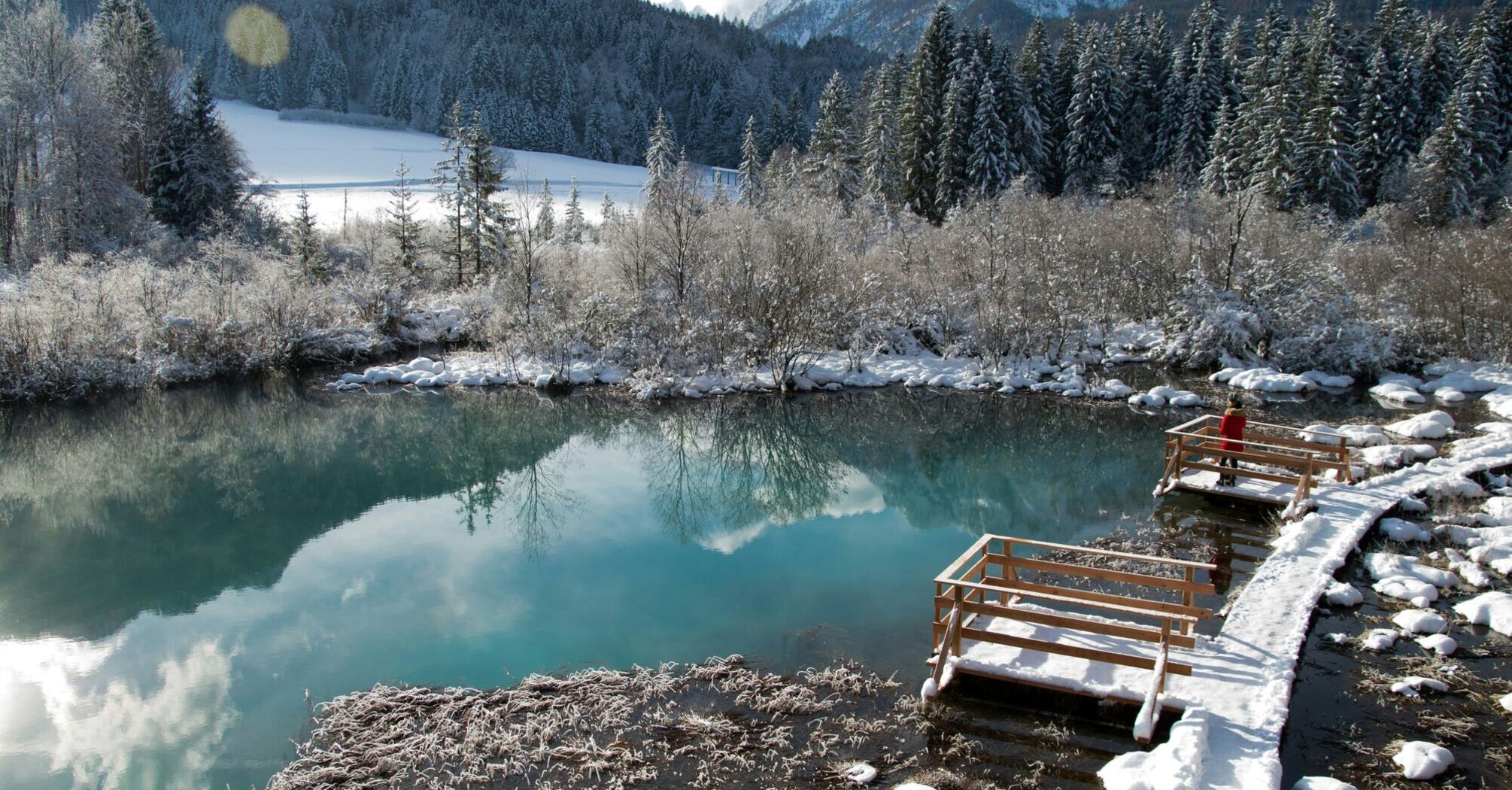 Zelenci Nature Reserve, Podkoren, Kranjska Gora, Slovenia