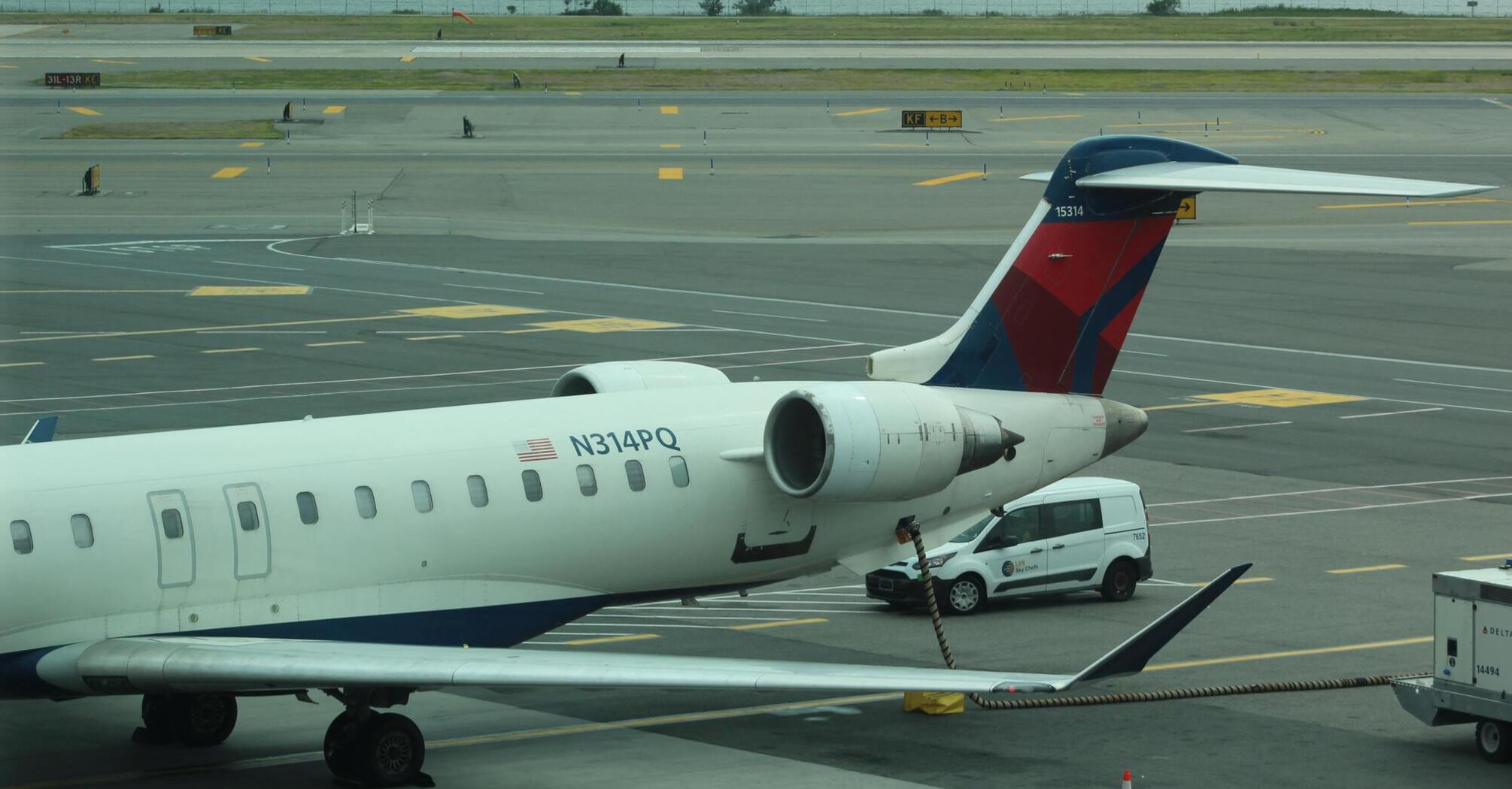 Delta aircraft on the tarmac at JFK Airport