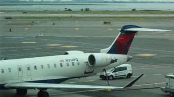Delta aircraft on the tarmac at JFK Airport