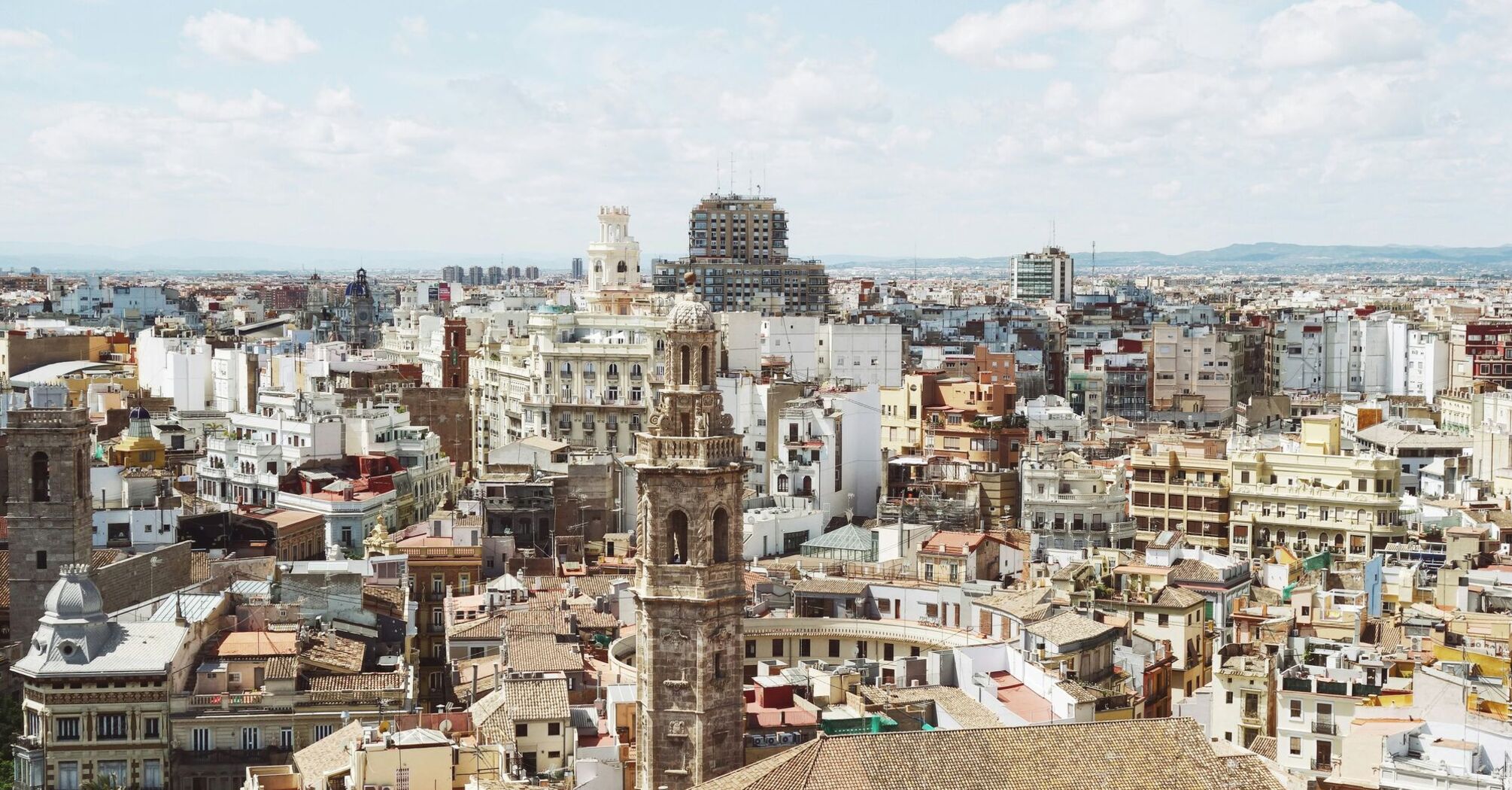 Panoramic view of Valencia cityscape