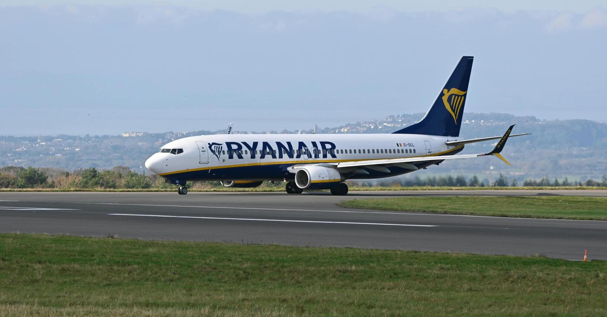 Ryanair airplane on the runway