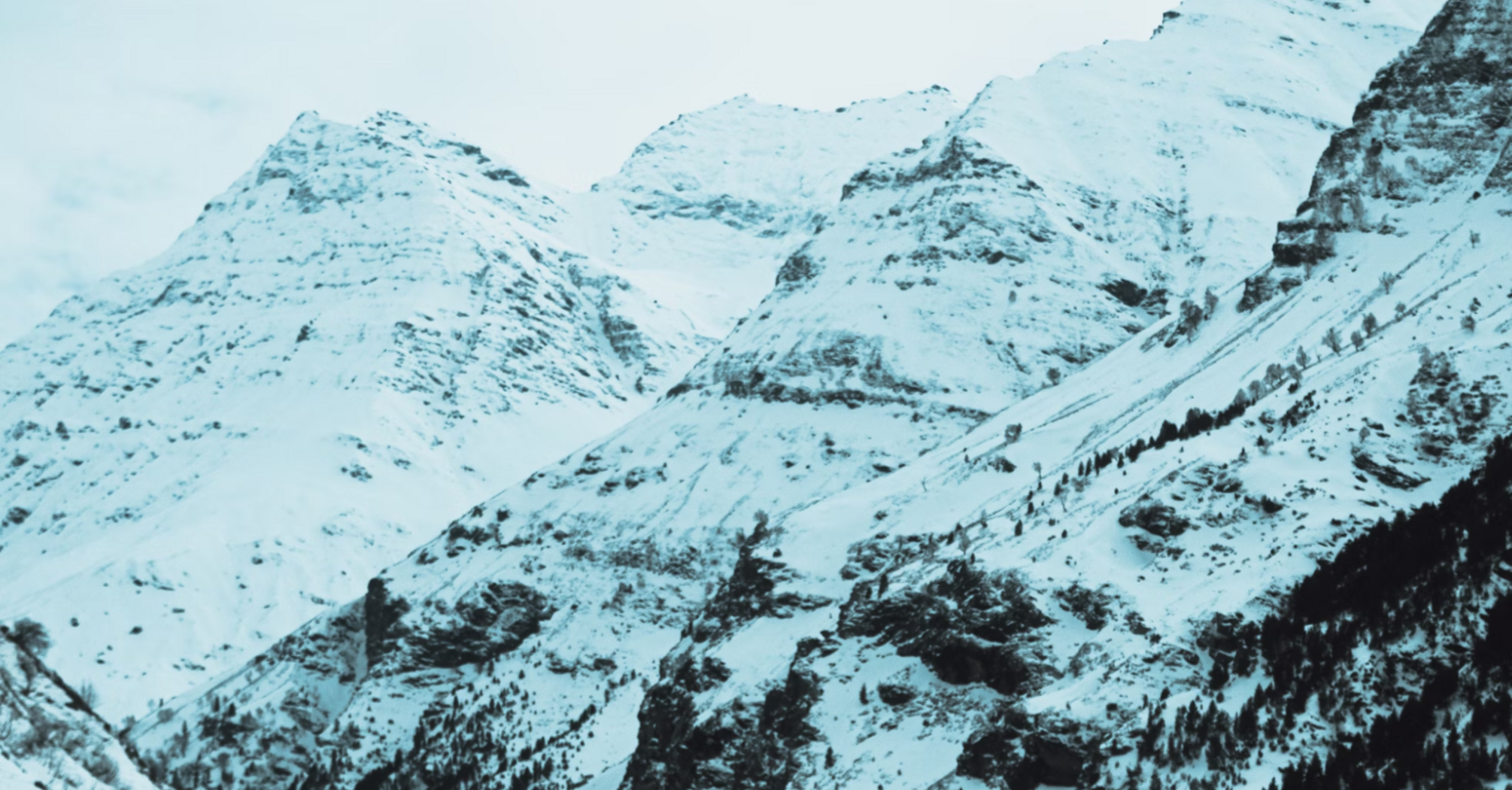 Snow-covered mountains