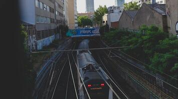 Frecciarossa train at Barcelona Sants station platform