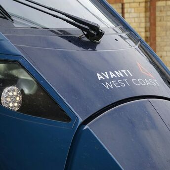 Front view of an Avanti West Coast train