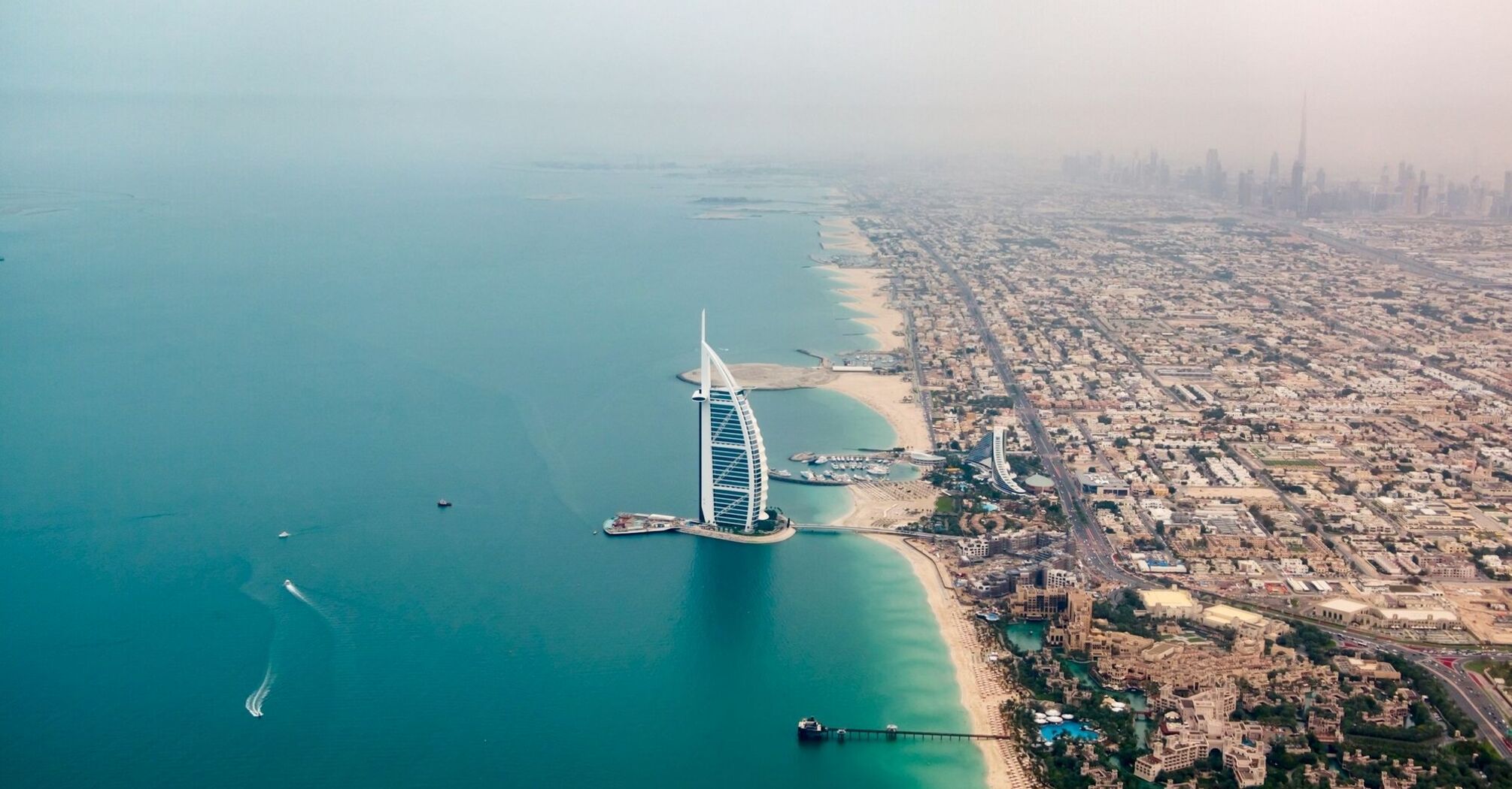 Dubai, helicopter view