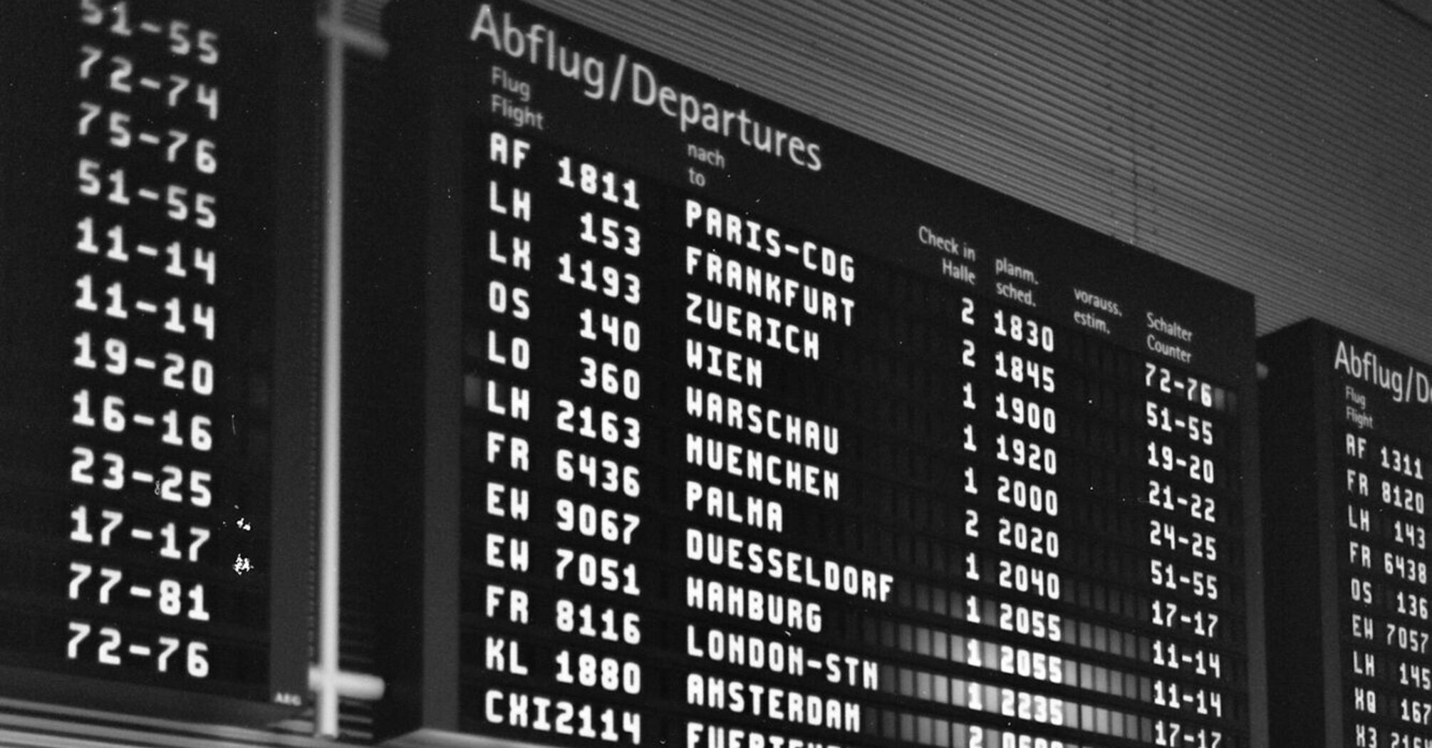 Split-Flap Airport Displays