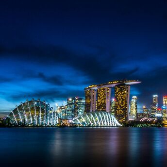 View of Singapore at night