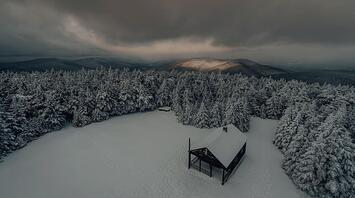 Winter landscapes in the USA