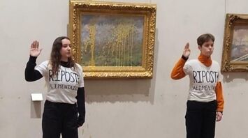 Activists poured soup on Claude Monet's painting "Spring"