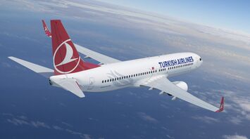 The Turkish Airlines aircraft
