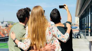 In a popular European city, people are not accustomed to taking selfies, and here's why